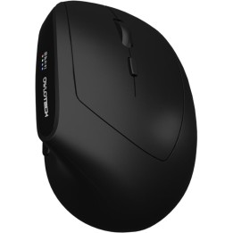 Owlotech EM500 Ratón Ergonómico Wireless 2.4GHz/Bluetooth 2400DPI Negro