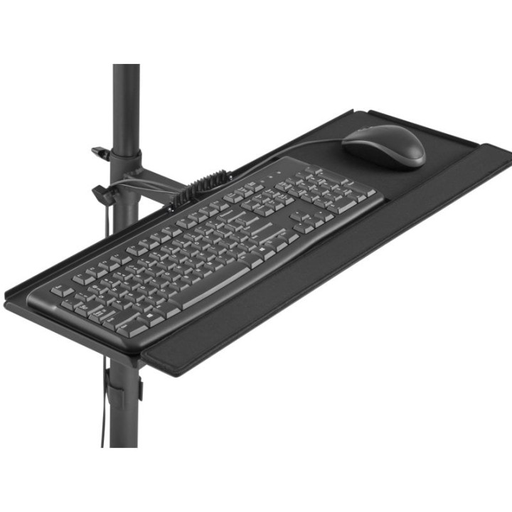 Equip 650171 Soporte Monitor de Suelo con Ruedas Workstation 1 Pantalla 17"-32" 8KG Negro
