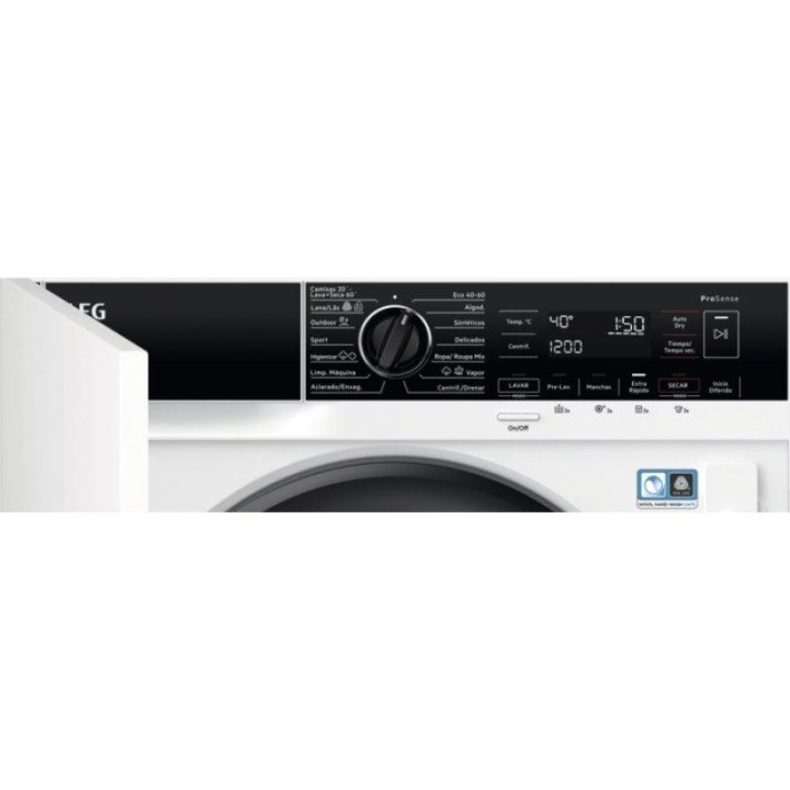AEG Series 7000 ProSteam LWN7E8636F Lavasecadora Integrable 8Kg/4Kg D Blanco