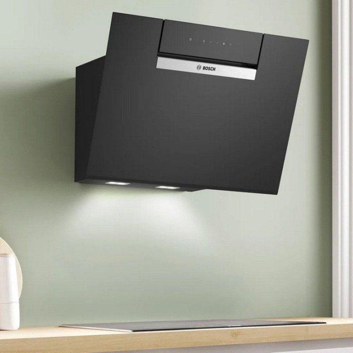 Bosch Serie 4 DWK67FN60 Campana Decorativa 60cm A+ Cristal Negro