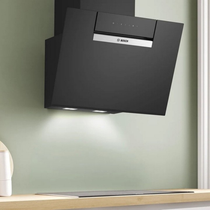 Bosch Serie 4 DWK67FN60 Campana Decorativa 60cm A+ Cristal Negro