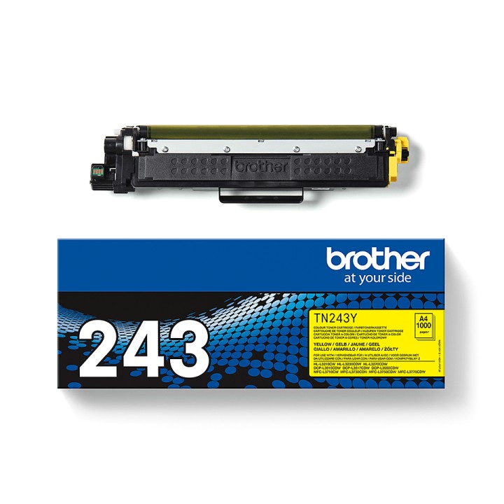 Toner BROTHER Laser Amarillo 1000 páginas (TN-243Y)