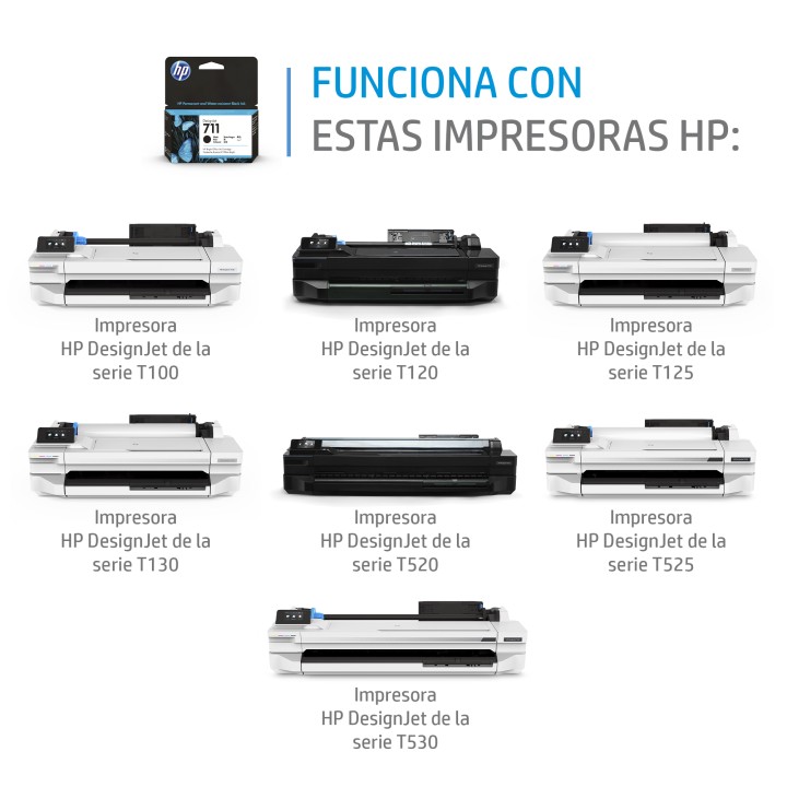 Tinta HP DesignJet 711 Amarillo Pack 3 29ml (CZ136A)