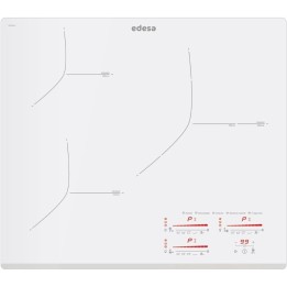 Edesa EIMS-6330 B WH Placa de Inducción 3 Zonas 59cm Blanca