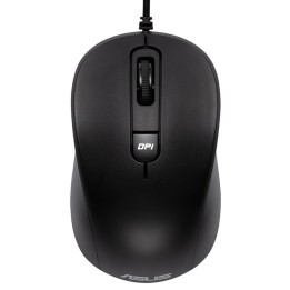 ASUS MU101C Ratón Ambidextro USB 3200DPI Negro