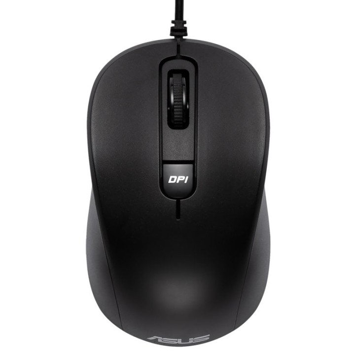ASUS MU101C Ratón Ambidextro USB 3200DPI Negro
