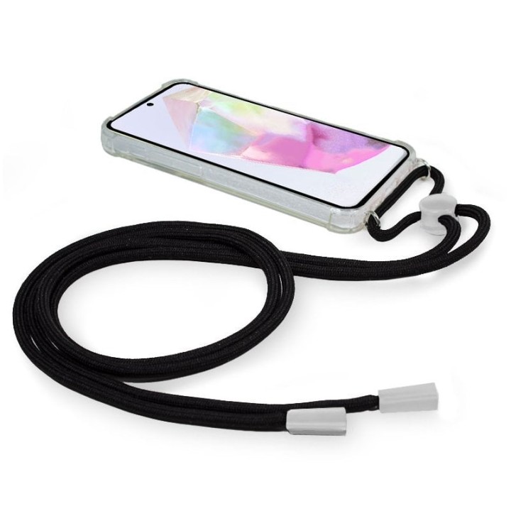 COOL Carcasa Cordón Negro para Samsung A356 Galaxy A35 5G