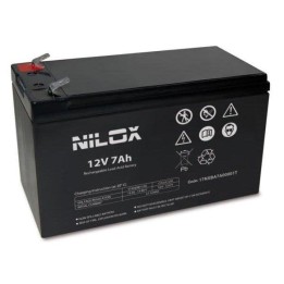 Sai Nilox 7 Ah 12 V Batería para SAI UPS Tiempo de Carga 6-8 Horas