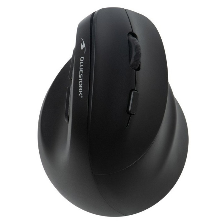 Bluestork Ergo Lumi Ratón Vertical Ergonómico Inalámbrico para Mano Derecha RGB 2400 DPI Negro