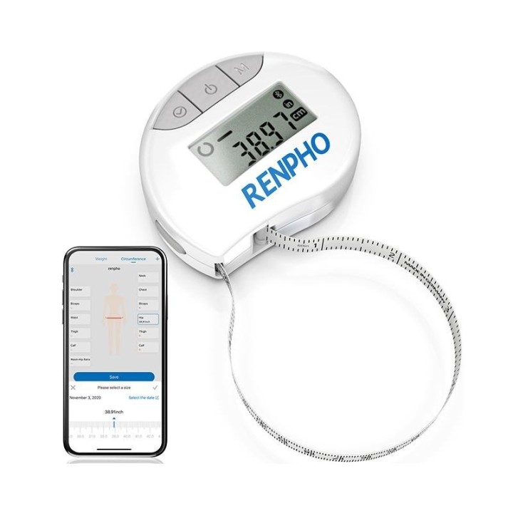 Renpho BMF01 Cinta Métrica Inteligente Blanca
