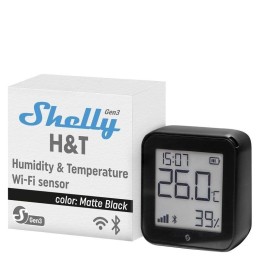 Shelly Detector Humedad Y Temperatura Gen3 Matte Black