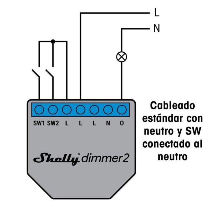 Shelly Módulo Switch Wi-fi Bt Dimmer 2