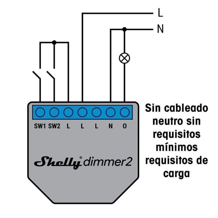 Shelly Módulo Switch Wi-fi Bt Dimmer 2