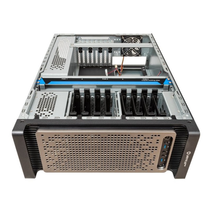 UNYKAch WS-SR630 Caja Rack Dual Form Workstation & IDC Rack Negra/Plata
