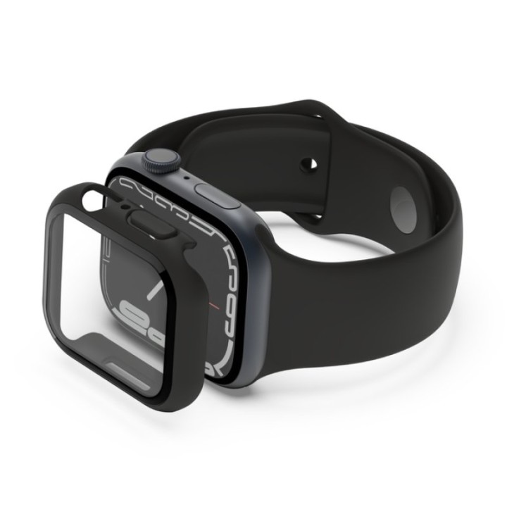 Belkin Protector de Pantalla TempredCurve 2 en 1 + Parachoques para Apple Watch 9/8/7/6/5/4/SE