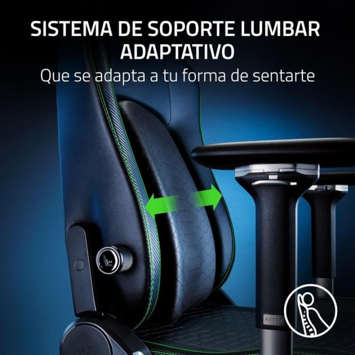 Razer Iskur V2 Padded Seat Silla Gaming Negra