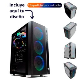 Tempest Umbra RGB Torre ATX Negra con 2 superficies personalizables