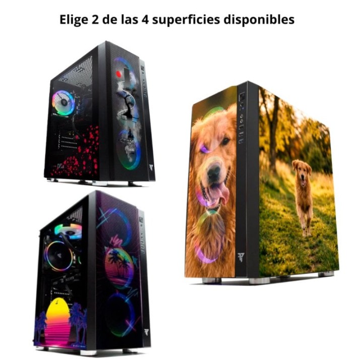 Tempest Umbra RGB Torre ATX Negra con 2 superficies personalizables