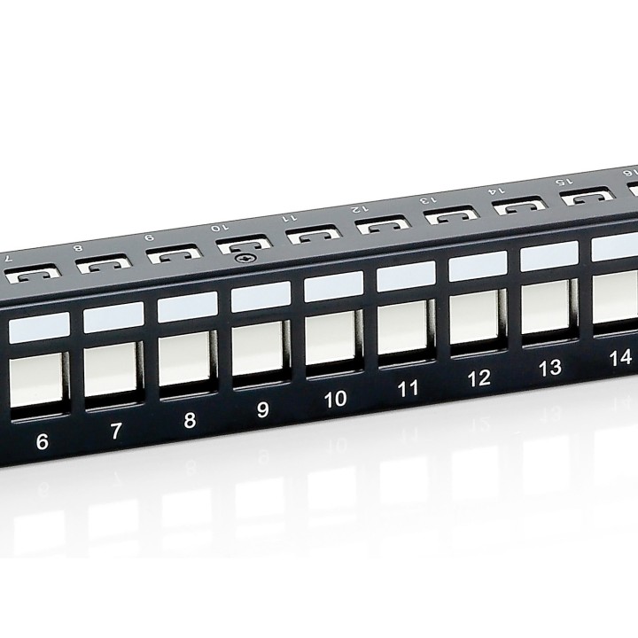 EQUIP Patch Panel Vacío 24 puertos Cat.6 1U (EQ769124)