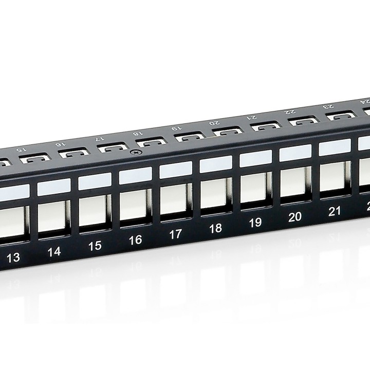 EQUIP Patch Panel Vacío 24 puertos Cat.6 1U (EQ769124)