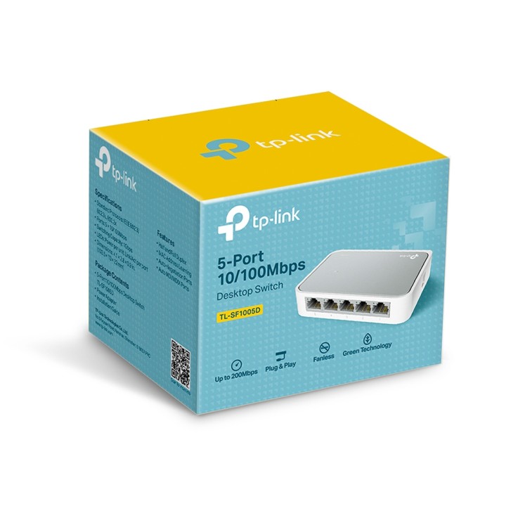Switch TP-Link 5xRJ45 10/100 Blanco (TL-SF1005D)