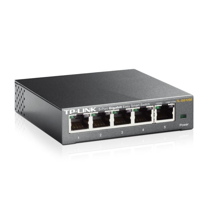 Switch TP-Link 5xRJ45 GbE Gestionado Negro (TL-SG105E)
