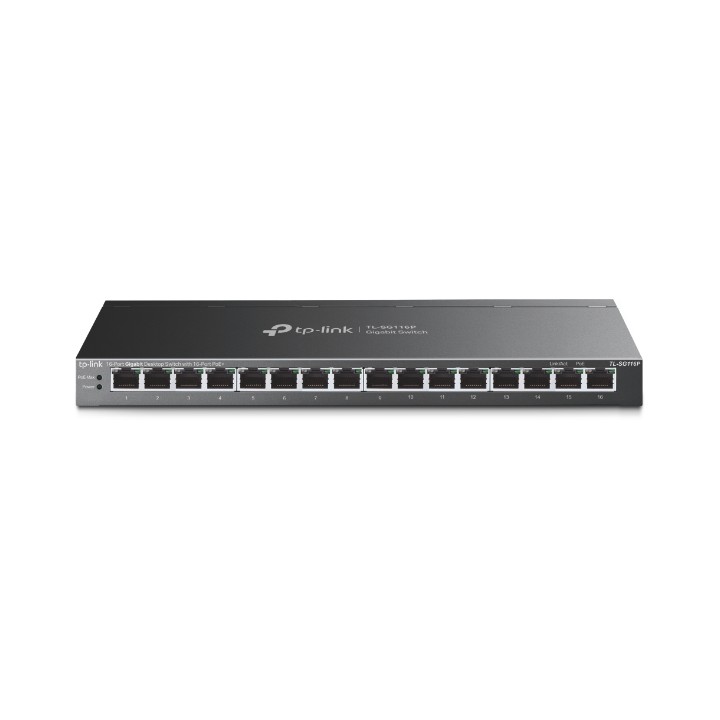 Switch TP-Link 16xRJ45 GbE PoE+ Negro (TL-SG116P)