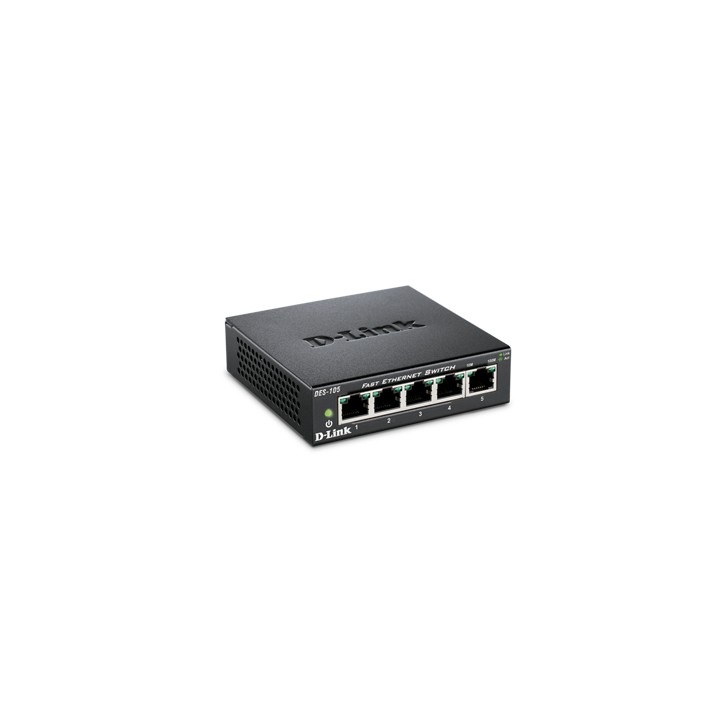 Switch D-Link 5P 10/100 Metallic (DES-105)