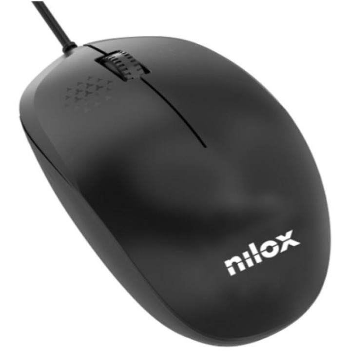 Nilox MOUSB1012 Ratón USB 1200DPI Negro