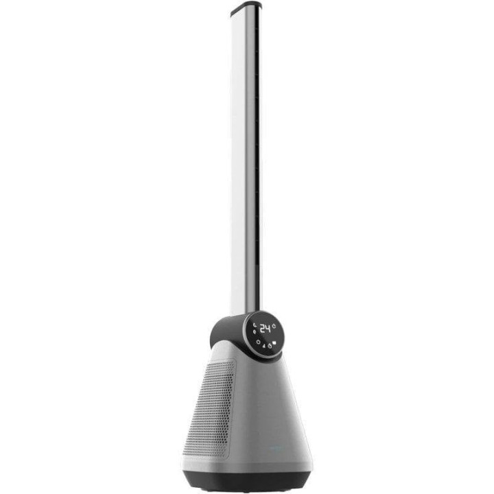 Cecotec EnergySilence 9890 Skyline Bladeless Dark Ventilador Torre sin Aspas 50W Inox/Negro