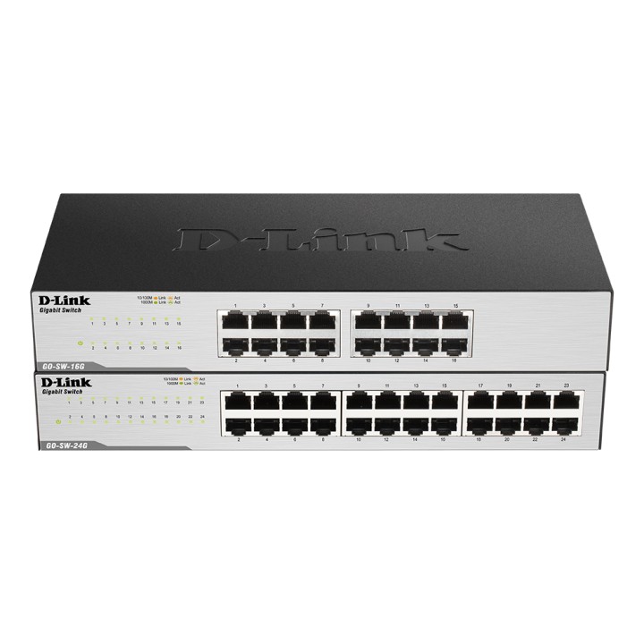 Switch D-Link 24xRJ45 Ethernet GbE 1U Negro (GO-SW-24G)