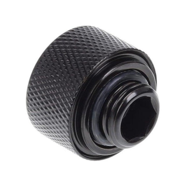 Alphacool Eiszapfen Pack 6 Racores de Compresión para Tubo Rígido 16/10mm Negros