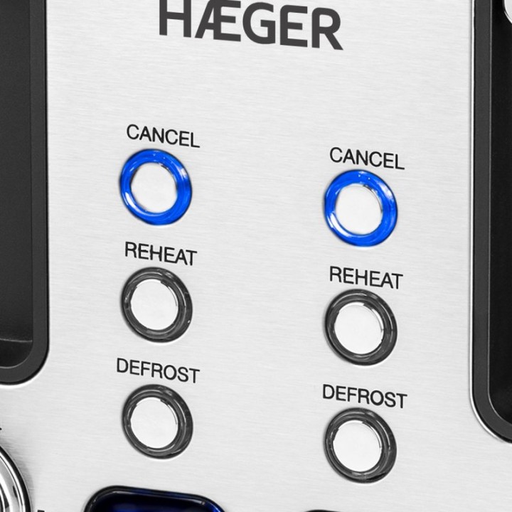 Haeger Toast Tostadora Automática Multifunción 1700W Rebanadas