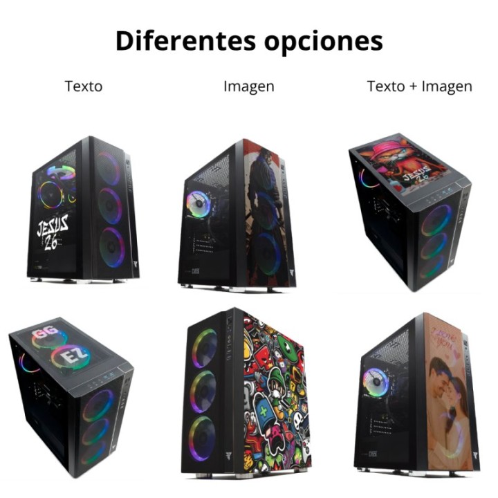 Forgeon Arcanite ARGB Mesh Torre ATX Blanca 2 superficies personalizables