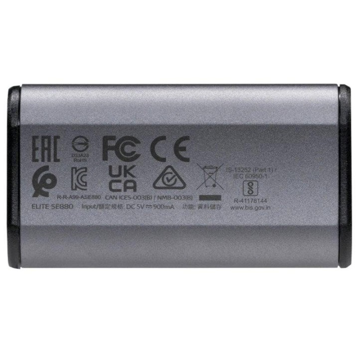 Disco Duro Adata SE880 1TB SSD USB-C 3.2 Gen 2 2000MB/s Gris portátil