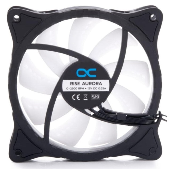 Alphacool Rise Aurora ARGB Ventilador Suplementario 120mm Negro