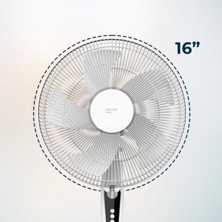 Cecotec EnergySilence 515 MaxFlow White Ventilador de Pie 16" 45W con Temporizador Blanco
