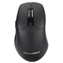Owlotech M900 Ratón Wireless 2.4GHz/Bluetooth, 67g Negro 12000DPI