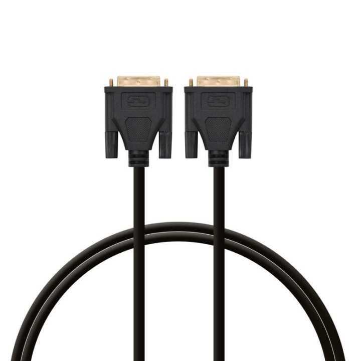 PcCom Essential Cable DVI Macho a DVI Macho 2m Negro