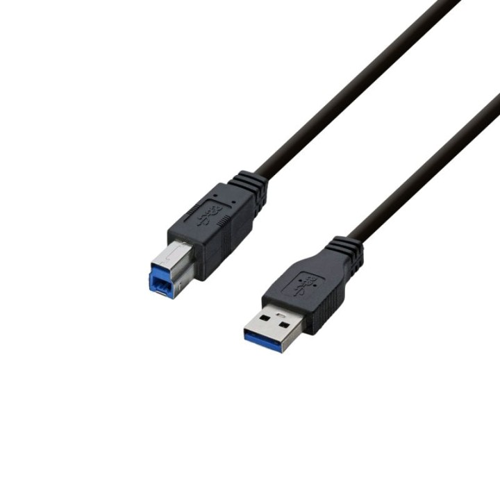 PcCom Essential Cable Impresora USB 3.0 A/B Macho/Macho 3m Negro
