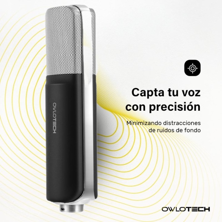 Owlotech Q1 Micrófono Condensador Cardioide Negro