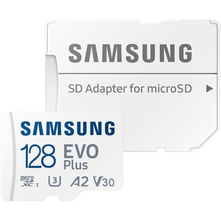 Samsung EVO Plus MicroSDXC 128 GB UHS-I U3 V30 Clase 10 con Adaptador