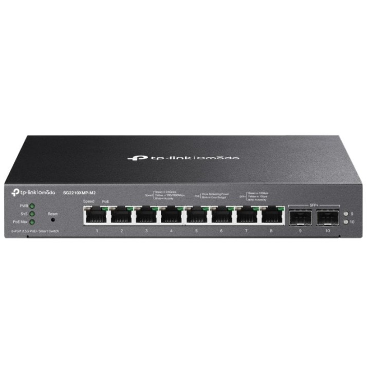 TP-Link Omada SG2210XMP-M2 Switch Gestionado L2+ Gigabit 2.5G 8 Puertos + 2 SFP+ PoE