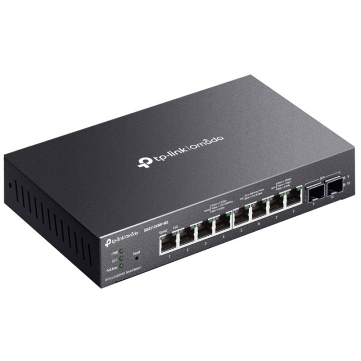 TP-Link Omada SG2210XMP-M2 Switch Gestionado L2+ Gigabit 2.5G 8 Puertos + 2 SFP+ PoE