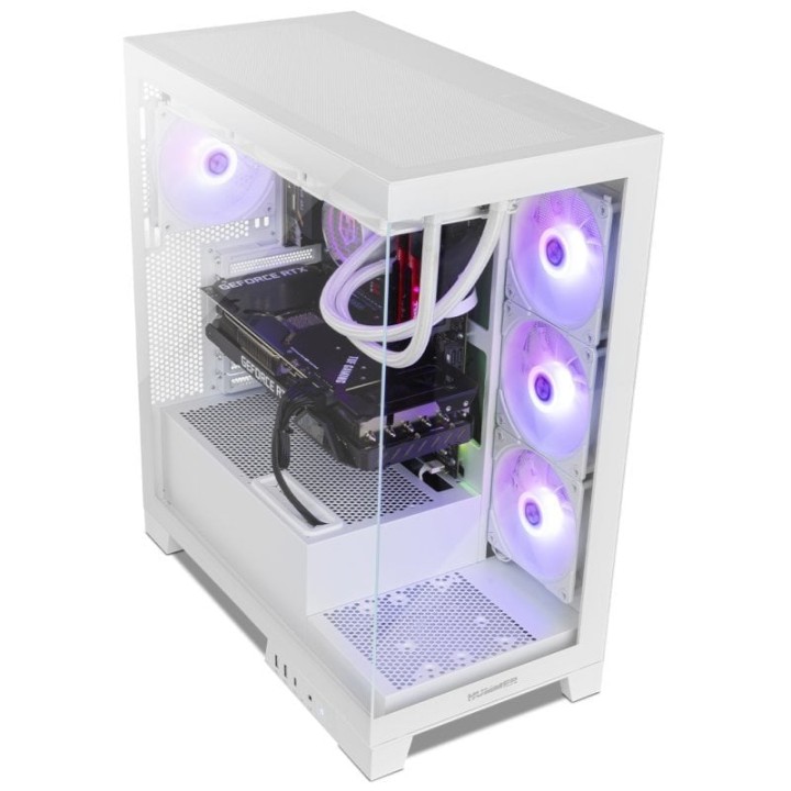 NOX Hummer GLOCK ARGB Semitorre ATX Cristal Templado USB-C Blanca