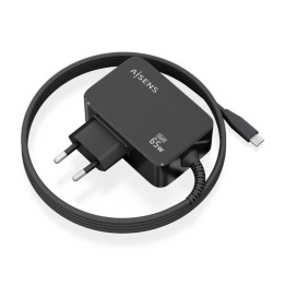 Aisens Cargador GaN PD3.0 USB-C 65W 1.8m Negro