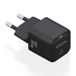 Aisens Cargador GaN 35W USB-C PD3.0 QC4.0 Negro