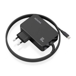 Aisens Cargador GaN 90W PD3.0 1xUSB-C 1.8m Negro