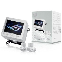ASUS ROG Ryujin III WB White Edition Bloque de Agua para CPU con Pantalla Full Color LCD 3.5" Blanco
