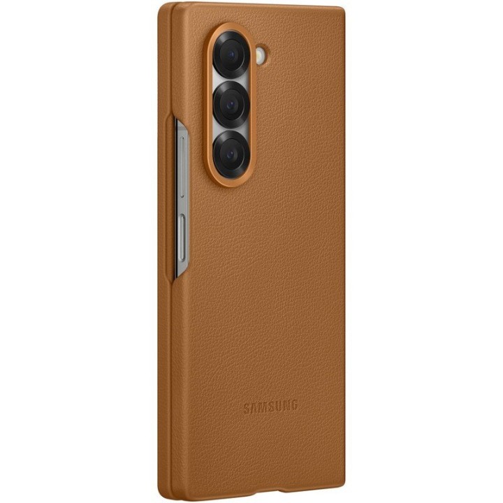 Samsung Eco-Leather Case Funda de Cuero Vegano Marrón para Galaxy Z Fold6